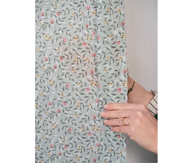 Conforama Visillo Translúcido Flores Liberty Flores Flores Liberty - Verde - 140x260