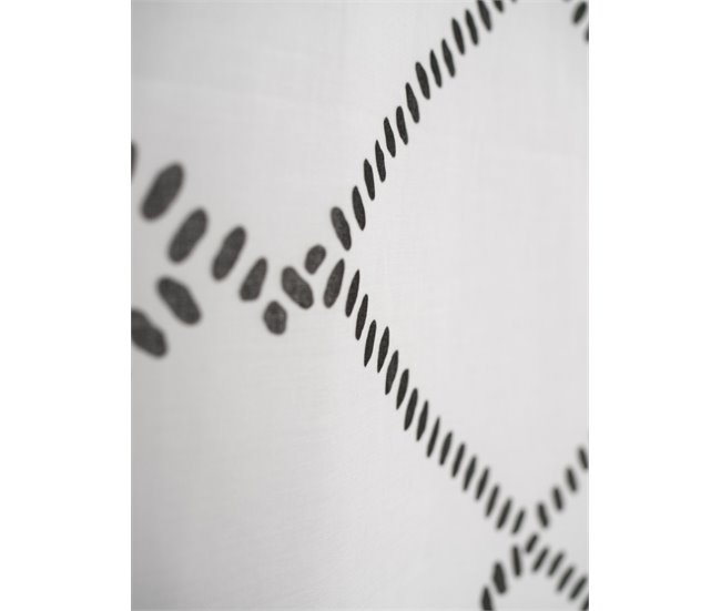 Conforama Visillo Translúcido Honey Negro Honey - Blanco - 140x260