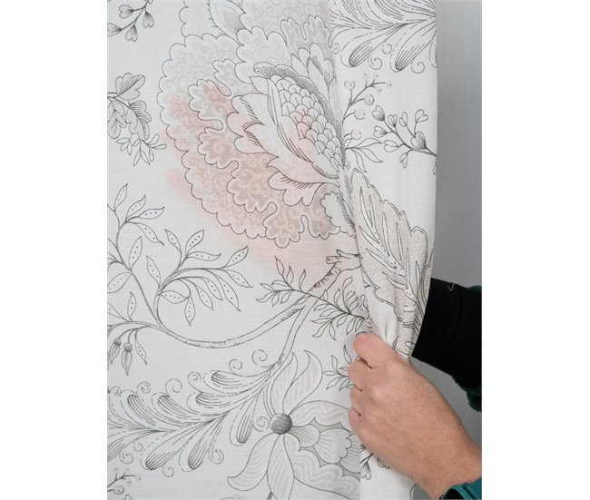 Conforama Visillo Translúcido Paisley Con Motivo Clásico Paisley - Beige - 140x260