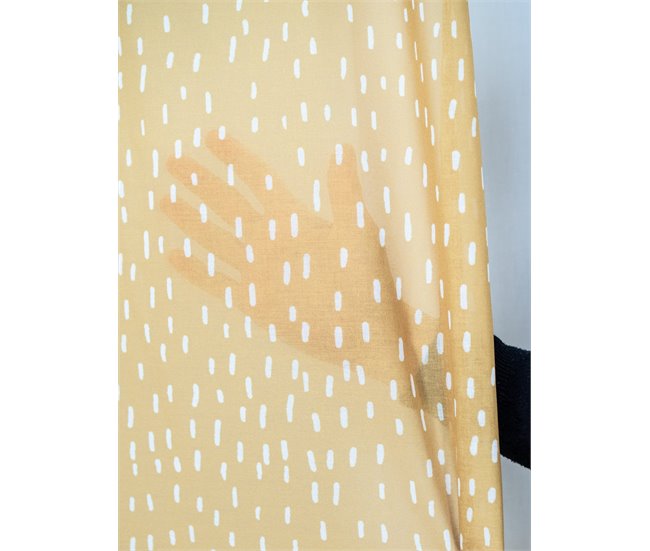 Conforama Visillo Translúcido Rain Mostaza Rain - Amarillo - 140x260