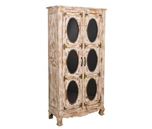 Conforama Vitrina Alexandra House Living Madera de mango 40 x 183 x 91 cm