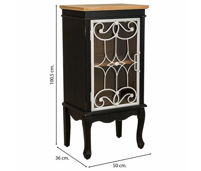 Conforama Vitrina Alexandra House Living Vidrio Madera De Abeto Madera MDF 36 X 100 X 50 Cm