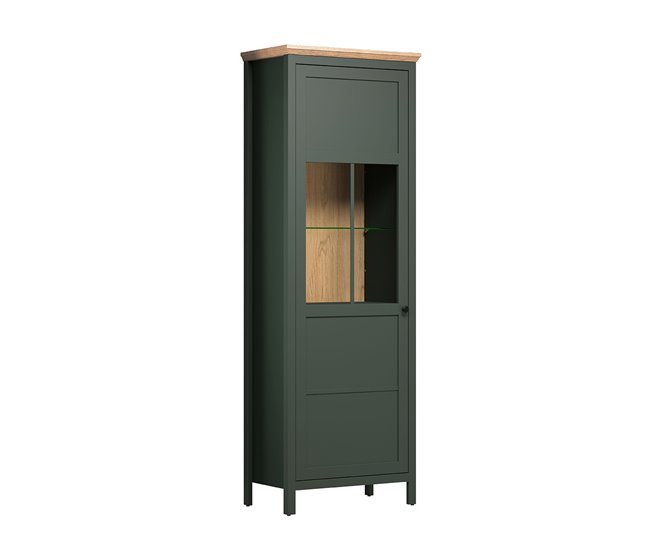 Conforama Vitrina Con Iluminación LED Incluida Y 1 Puerta H198 Cm - Stanton