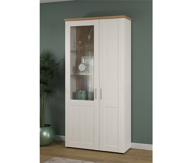 Conforama Vitrina De 2 Puertas Una De Ellas Con Vidrio Templado L95 Cm - Shade