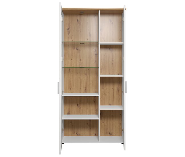 Conforama Vitrina De 2 Puertas Una De Ellas Con Vidrio Templado L95 Cm - Shade
