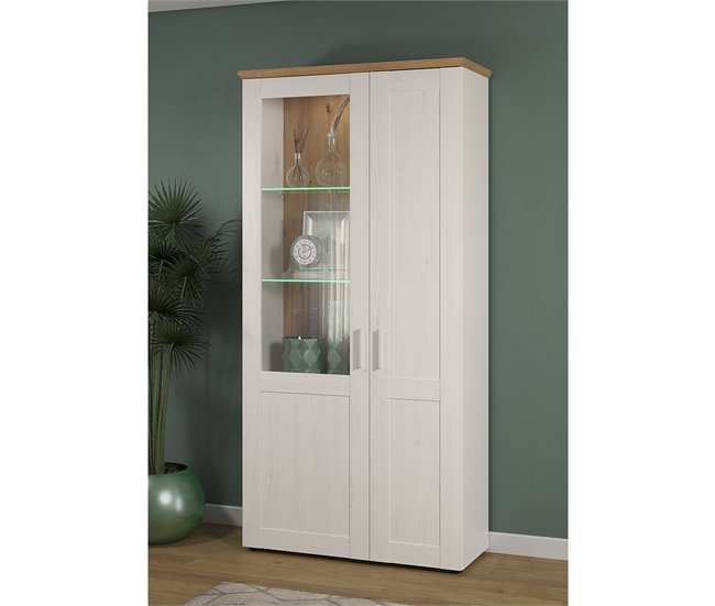 Conforama Vitrina De 2 Puertas Una De Ellas Con Vidrio Templado L95 Cm - Shade