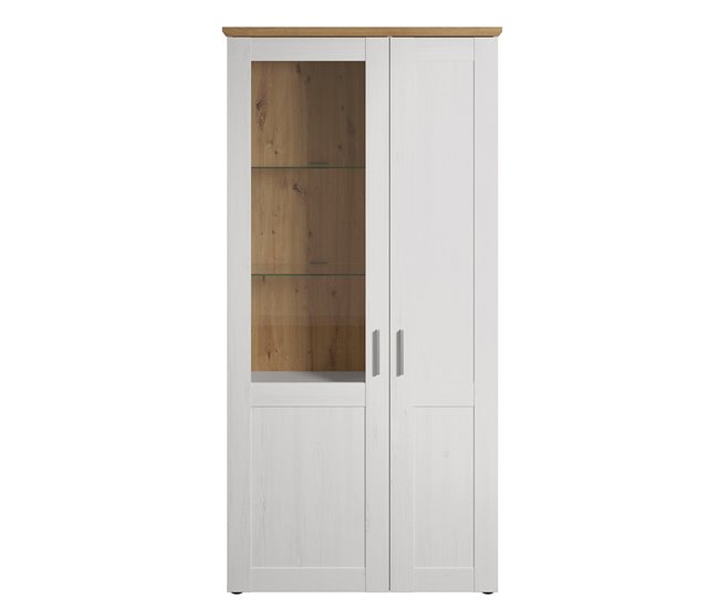 Conforama Vitrina de 2 puertas una de ellas con vidrio templado L95 cm - Shade