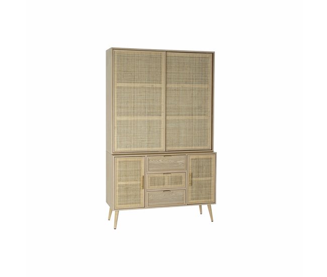 Conforama Vitrina DKD Home Decor 120 X 38 5 X 196 Cm Natural Madera MDF