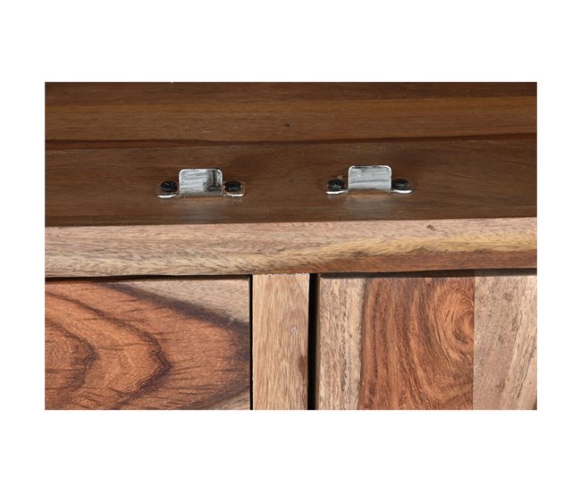 Conforama Vitrina DKD Home Decor Cristal Madera De Caucho 100 X 42 X 190 Cm