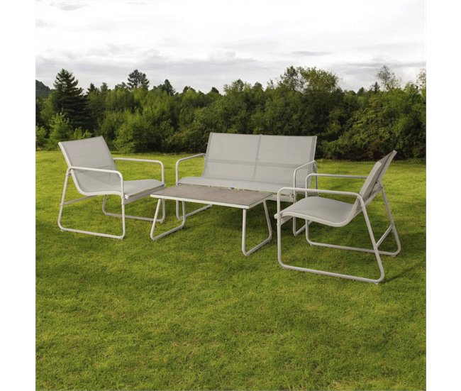 Conforama Well Home Juego De 4 Muebles (Mesa + 2 Sillas + Banco) En Color Beige
