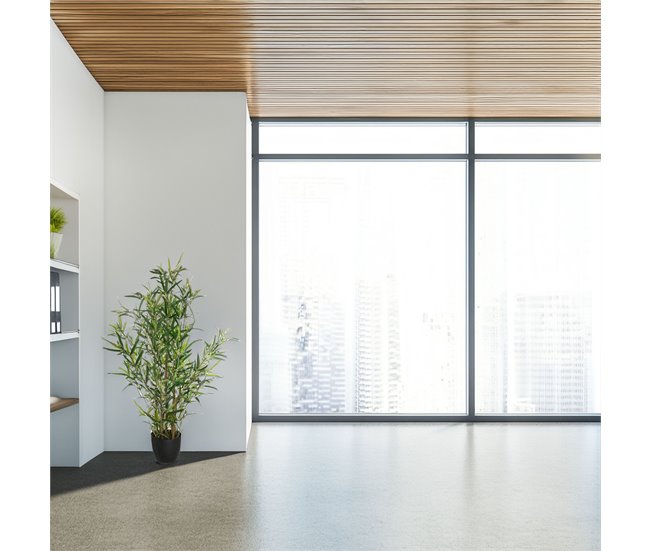 Conforama WELL HOME - Planta Artificial De Bambú H.90cm Con Maceta Ideal Para Decoración