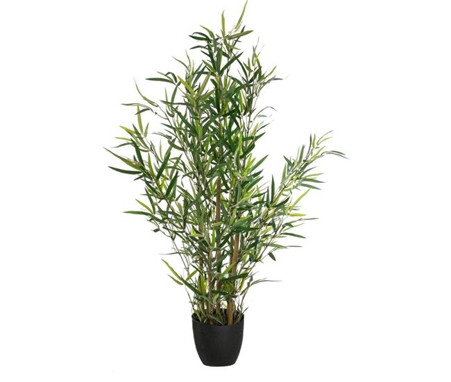 Conforama WELL HOME - Planta Artificial De Bambú H.90cm Con Maceta Ideal Para Decoración