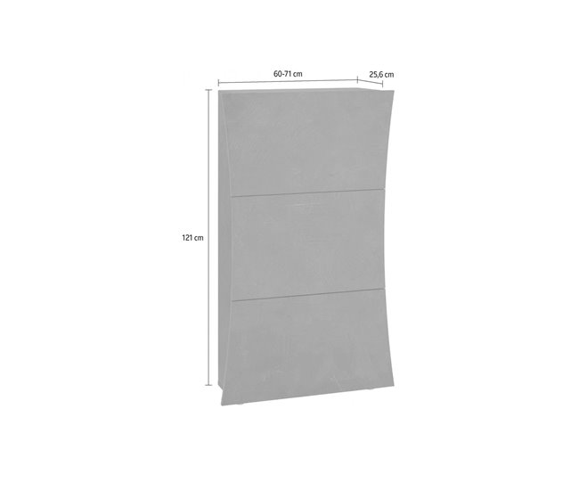 Conforama Zapatero Debosel Mueble Multiusos Con 3 Puertas Zapatero De Entrada 100% Made In Italy 71x27h122 Cm Blanco Brillante