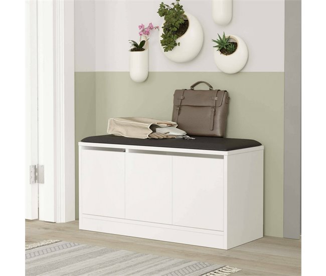 Conforama Zapatero Dpirrell Zapatero Armario De Entrada Multiusos Zapatero 90x36h46 Cm Blanco