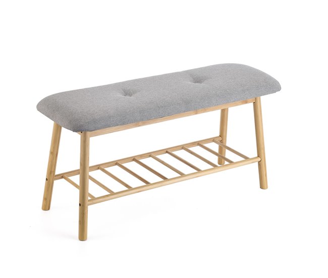 Conforama Zapatero Vinthera Moa Gris Madera 69 x 24 5 x 31 cm