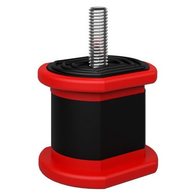 Bricomart 4 AMORTIGUADORES PARA SOPORTE/SUELO HASTA 350KG