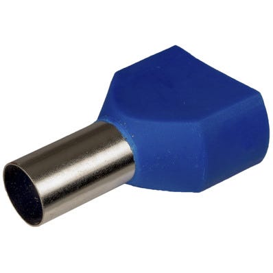 Bricomart 50 UD PUNTERA HUECA DOBLE AZUL 2X16 / 14 MM