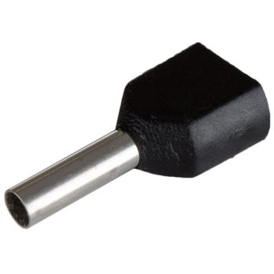 Bricomart 50 UD PUNTERA HUECA DOBLE NEGRO 2X1.5 / 8 MM