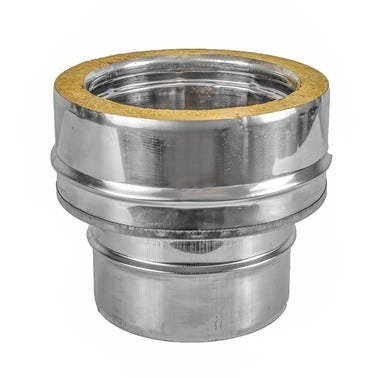 Bricomart ADAPTADOR VITRIFICADO INOXIDABLE PARED DOBLE Ø200MM
