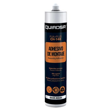 Bricomart ADHESIVO DE MONTAJE EN BASE AGUA 300ML BLANCO