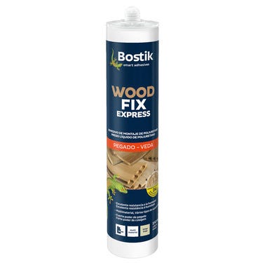 Bricomart ADHESIVO DE MONTAJE POLIURETANO D4 PARA MADERA 310ML BEIGE