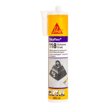 Bricomart ADHESIVO DE MONTAJE SIKAFLEX 118 EXTREME GRAB 290 ML