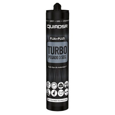 Bricomart ADHESIVO SELLADOR TURBO QUIADSA 290ML GRIS