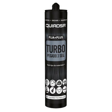 Bricomart ADHESIVO SELLADOR TURBO QUIADSA 290ML MARRON