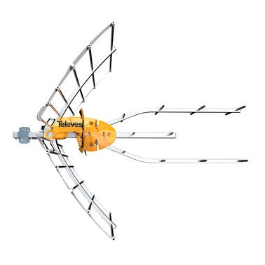 Bricomart ANTENA ELLIPSE UHF CON FUENTE DE ALIMENTACION