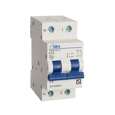 Bricomart AUTOMÁTICO MAGNETOTÉRMICO 1 P+N 10A SOLERA