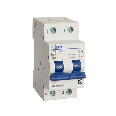 Bricomart AUTOMÁTICO MAGNETOTÉRMICO 1 P+N 20A SOLERA