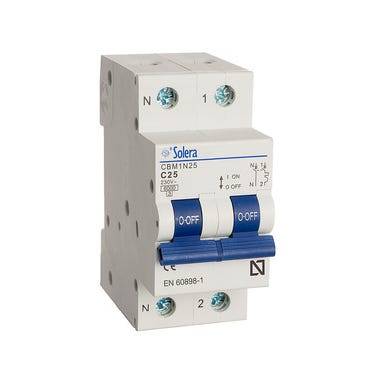 Bricomart AUTOMÁTICO MAGNETOTÉRMICO 1 P+N 25A SOLERA