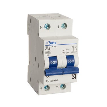 Bricomart AUTOMÁTICO MAGNETOTÉRMICO 1 P+N 32A SOLERA