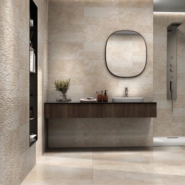Bricomart AZULEJO PASTA BLANCA 30X60CM SHALE BEIGE DECOR