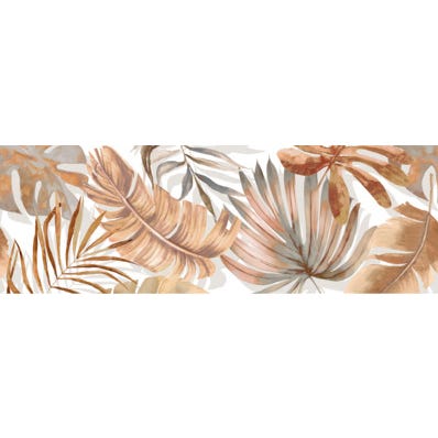 Bricomart AZULEJO PASTA BLANCA 30X90CM FLORAL CALIDO A