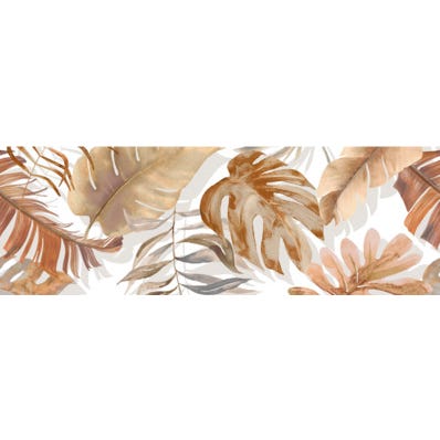 Bricomart AZULEJO PASTA BLANCA 30X90CM FLORAL CALIDO B