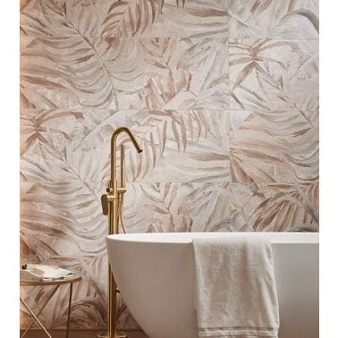 Bricomart AZULEJO PASTA BLANCA 30X90CM FORESTA ART BEIGE