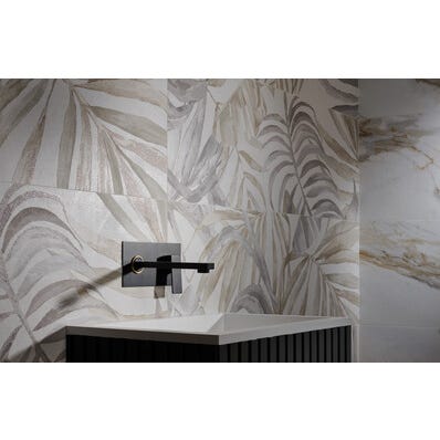 Bricomart AZULEJO PASTA BLANCA 30X90CM FORESTA ART MULTICOLOR