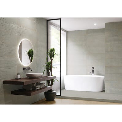 Bricomart AZULEJO PASTA BLANCA 30X90CM GALAXY CONCEPT GRIS