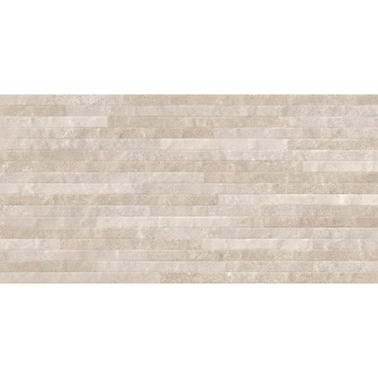 Bricomart AZULEJO PASTA ROJA 25X50CM ALANGE DECOR BEIGE