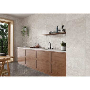 Bricomart AZULEJO PASTA ROJA 25X50CM CIONAL DECOR IVORY