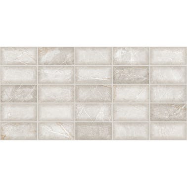 Bricomart AZULEJO PASTA ROJA 25X50CM CIONAL DECOR IVORY