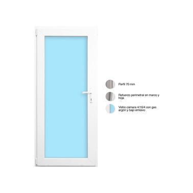 Bricomart BALCONERA PVC PRACTICABLE BLANCA 90X200CM IZQUIERDA