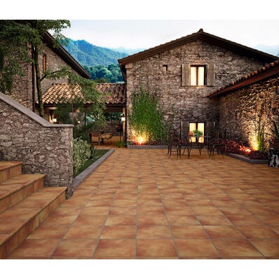 Bricomart BALDOSA EXTERIOR EXTRUIDO 24.5X24.5CM JACA KLINKER