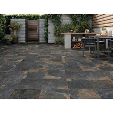 Bricomart BALDOSA EXTERIOR PORCELÁNICO 45X45CM SALOR NATURAL