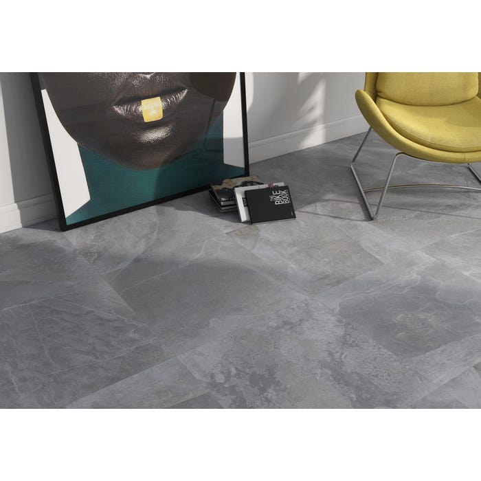 Bricomart BALDOSA EXTERIOR PORCELÁNICO 60X120CM KLUE GRIS