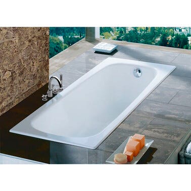 Bricomart BAÑERA CHAPA DE ACERO ROCA CONTESA 120X70CM