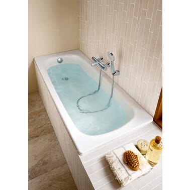 Bricomart BAÑERA CHAPA DE ACERO ROCA CONTESA 140X70CM