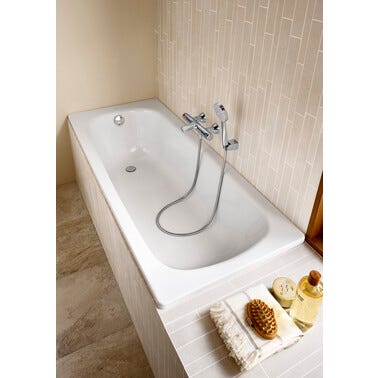 Bricomart BAÑERA CHAPA DE ACERO ROCA CONTESA 160X70CM