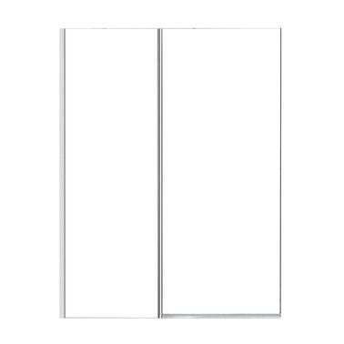 Bricomart BIOMBO DE BAÑERA 1 HOJA FIJA + 1 HOJA ABATIBLE ADAK 45+60X145CM CROMO